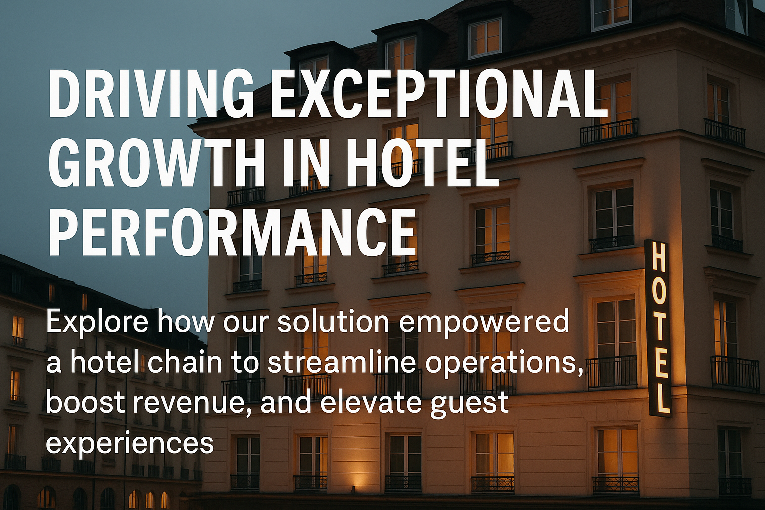 Driving Exceptional Growth in Hotel Performance